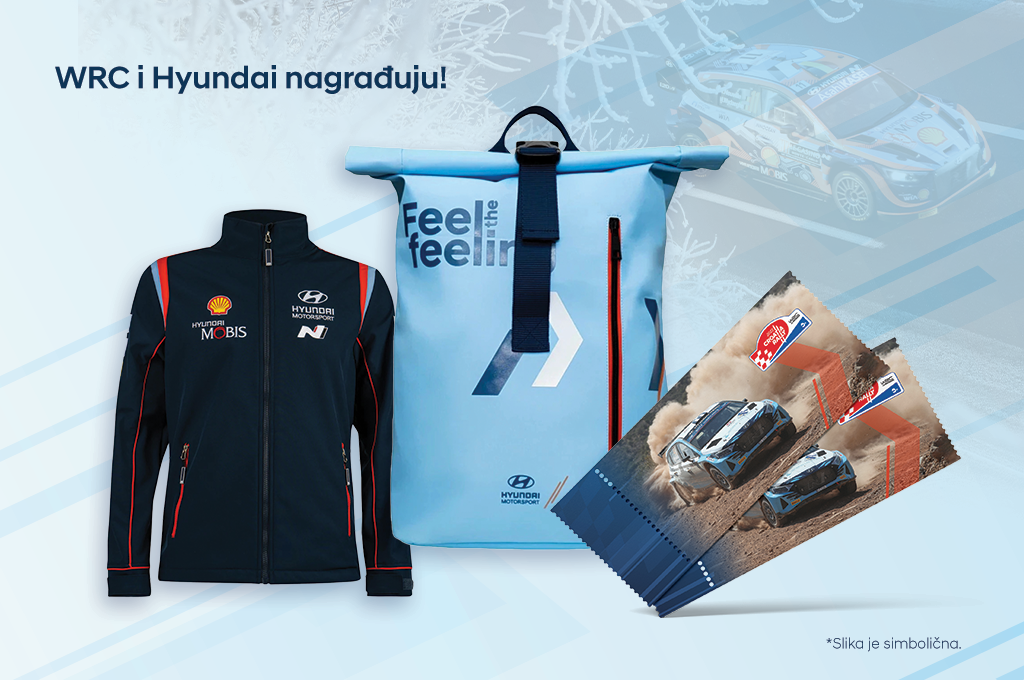 Uvjeti i pravila korištenja nagradnog natječaja „WRC I HYUNDAI NAGRAĐUJU“ Nagradni natječaj priređuje i organizira: Hyundai Hrvatska d.o.o., Ljubljanska avenija 4C 10090 Jankomir, Zagreb, Hrvatska, https://hyundai.hr/, OIB: 75940144218, u daljnjem tekstu: Organizator.