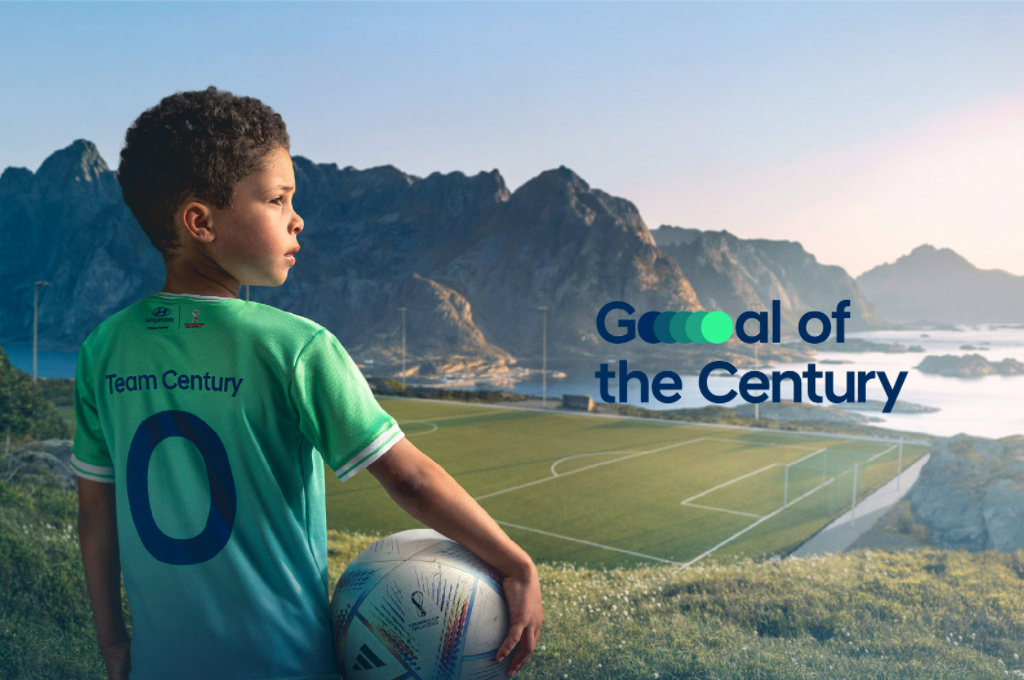 Goal of the Century: Hyundai Motor, Steven Gerrard i BTS pozivaju na ujedinjeni svijet za održivost na putu do FIFA Svjetskog prvenstva 2022 Tvrtka Hyundai Motor pokrenula je vlastitu globalnu kampanju održivosti pod zastavom ‘Cilj stoljeća’ (eng. ‘Goal of the Century’). Kampanja je započela na Dan planeta Zemlje 22. travnja, a trajat će i nakon nadolazećeg FIFA Svjetskog prvenstva, koje će se održati od 21. studenog do 18. prosinca 2022.