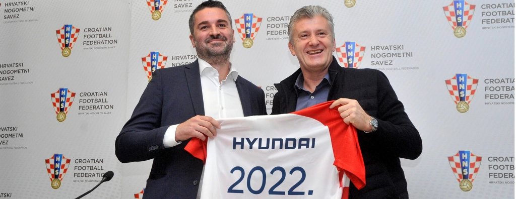 Hyundai – službeni partner Hrvatskog nogometnog saveza Hyundai je postao službeni partner Hrvatskog nogometnog saveza do kraja svjetskog prvenstva u Kataru 2022.