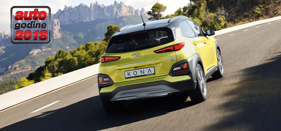 Hyundai KONA – Auto godine 2018 Hyundai KONA je Auto godine 2018.! Urbana, izražajna i namijenjena za individualce, KONA se ističe gdje god se nalazi, pa tako i u ovom izboru!