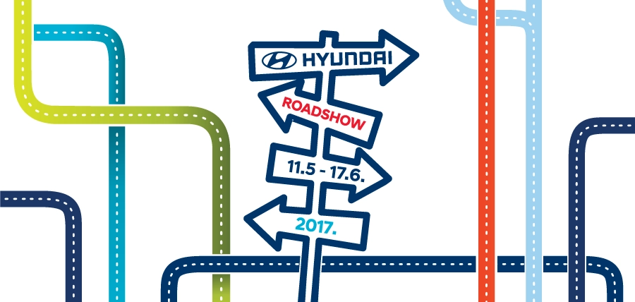 Hyundai Roadshow 2017. Velika Hyundai Roadshow turneja počinje! U idućih mjesec dana obići ćemo Istru, Dalmaciju, središnju Hrvatsku i Slavoniju.