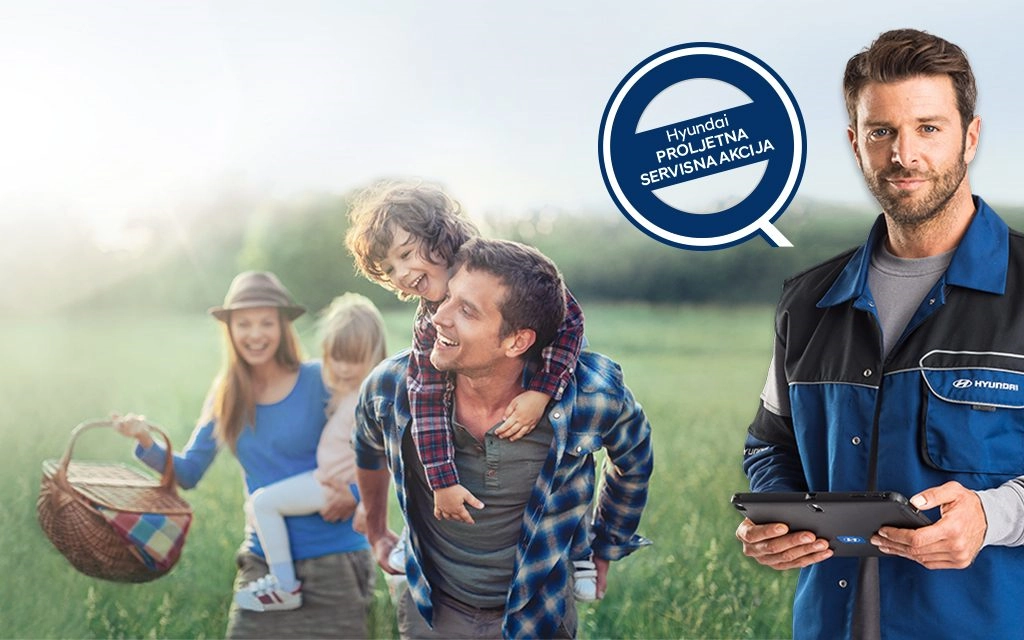 Hyundai Proljetna servisna akcija Proljeće je stiglo! Jeste li sigurni da je vaš Hyundai spreman za bezbrižne izlete u prirodi nakon hladnih zimskih mjeseci? Zgrabite priliku i pridružite se Hyundai Proljetnoj servisnoj akciji!