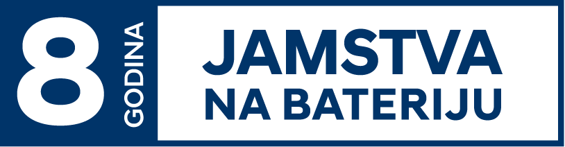 8 godina jamstva na visokonaponsku pogonsku bateriju