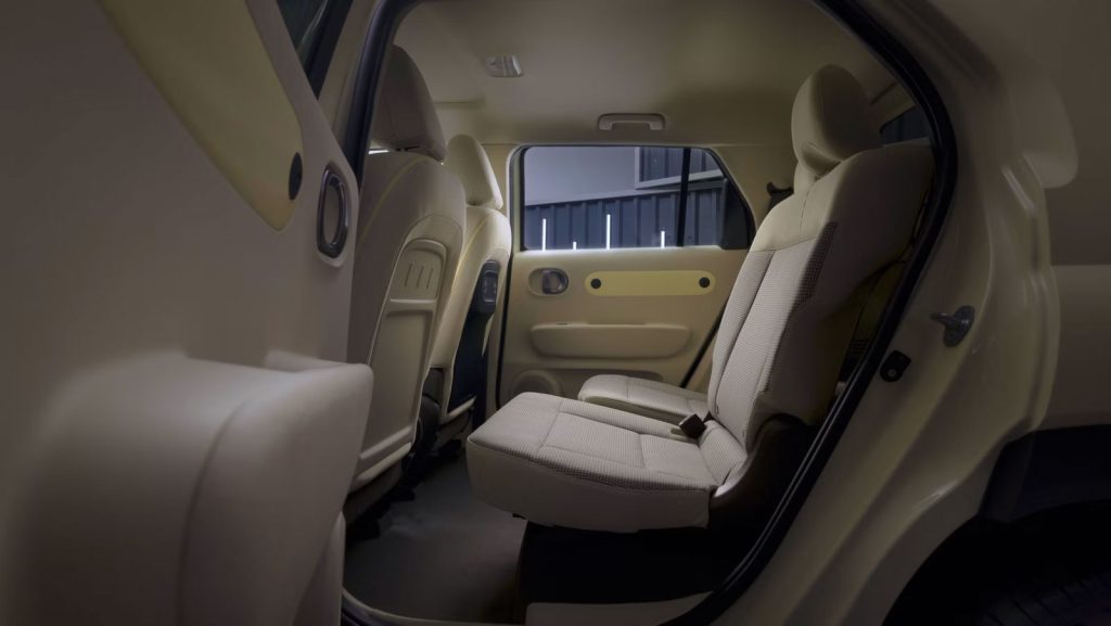 Pomična stražnja sjedala.