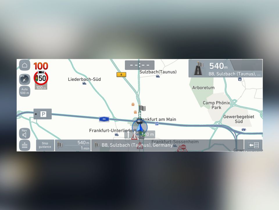 Upozorenje kamere za nadzor brzine.