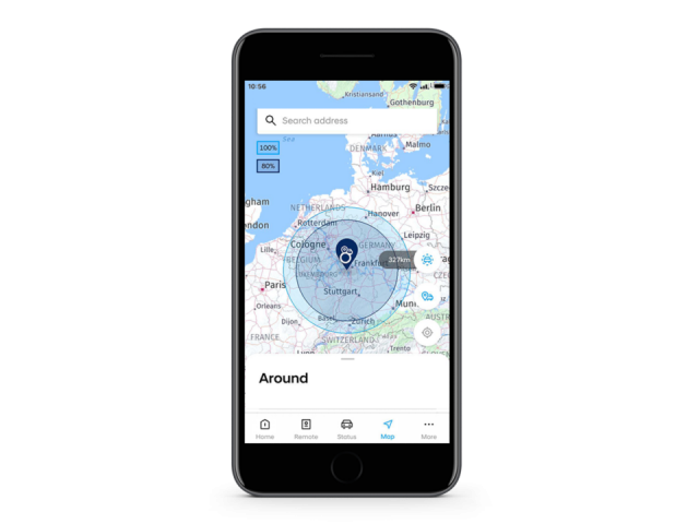 Udaljenost do praznog spremnika (DTE)