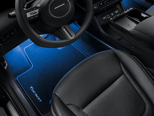 LED osvjetljenje poda, plavo, prvi red