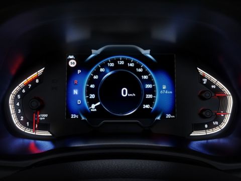 Tri boje načina vožnje.