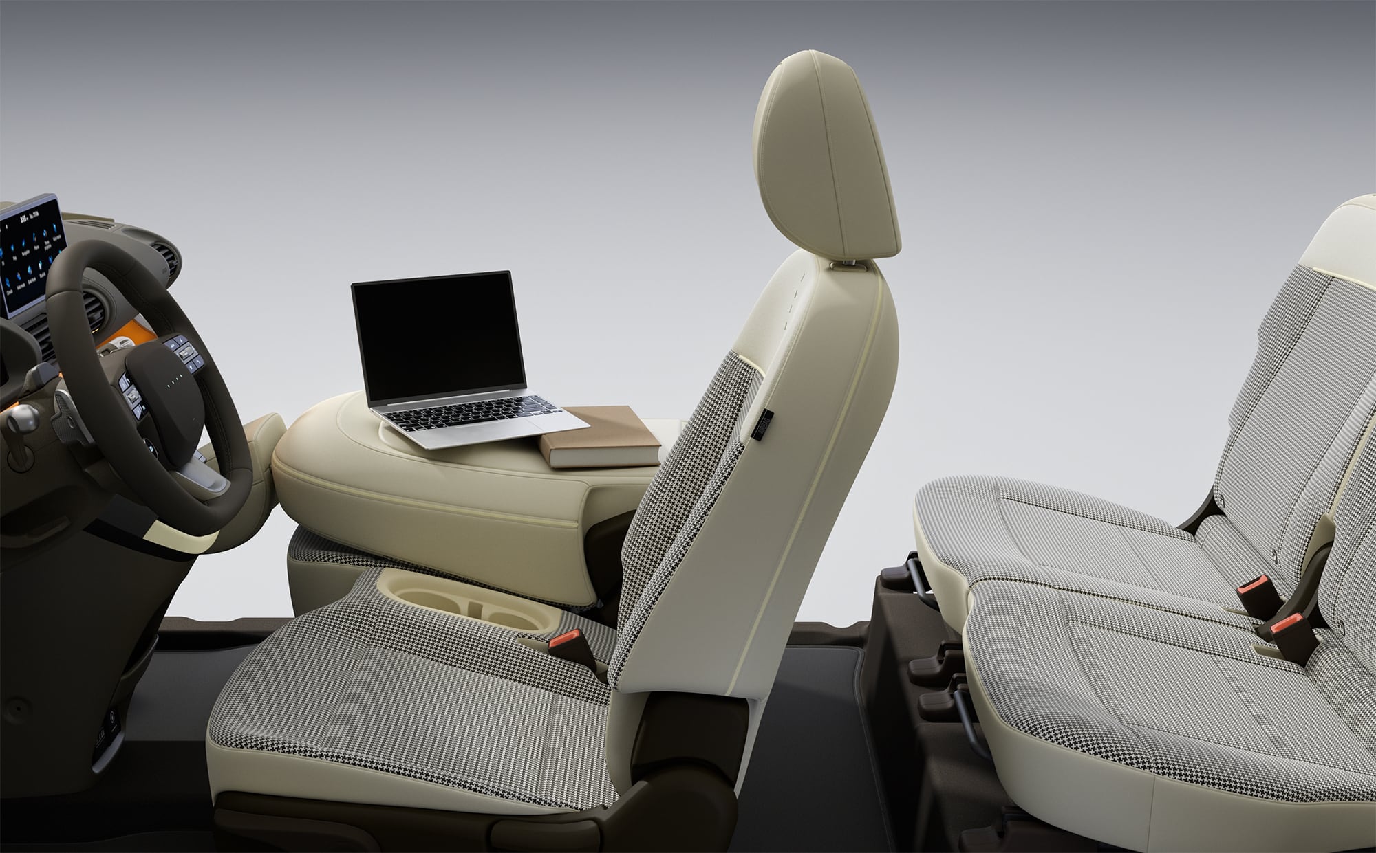 Preklopivo suvozačko sjedalo.