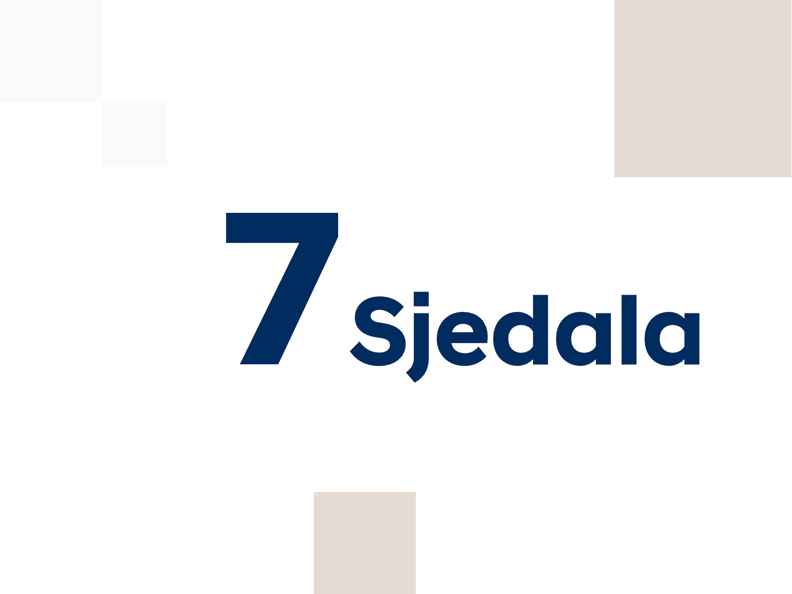 Udobna sjedala za 7 osoba.